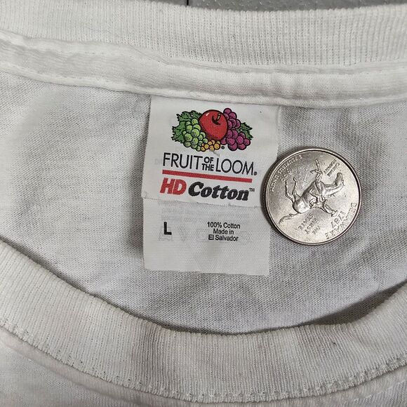 Y2K Wolf Tshirt Large Nature Biker Streetwear Big Face Retro 90s Spirit - Picture 4 of 9